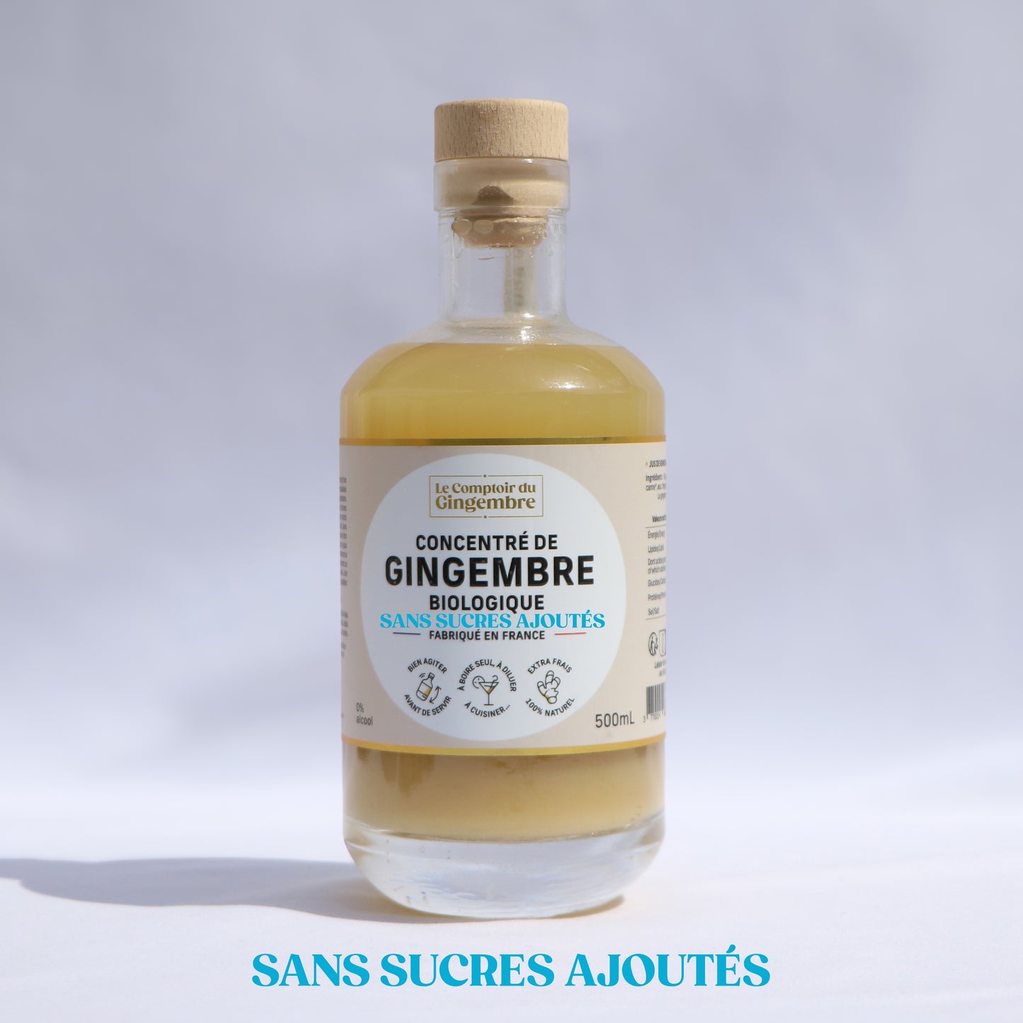 Jus de gingembre sans sucre